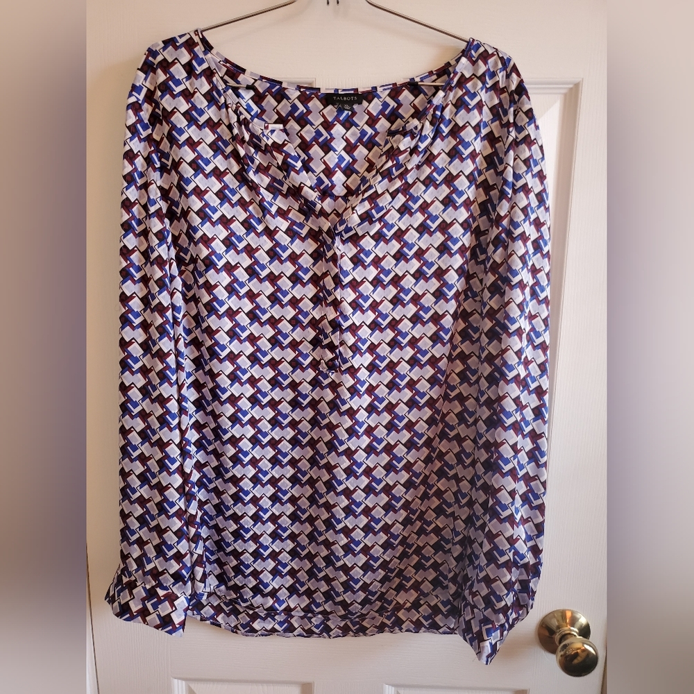 Talbots Flowy Blouse XL.